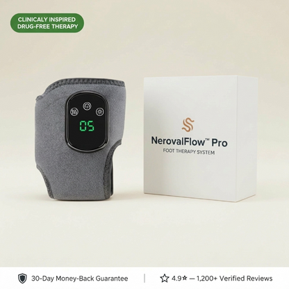 NerovalFlow™ Pro — EMS Foot Massager for Neuropathy, Pain & Circulation Relief