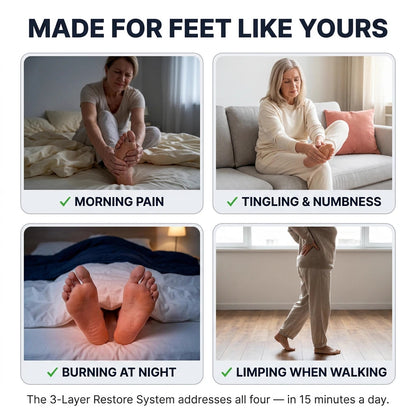 NerovalFlow™ Pro — EMS Foot Massager for Neuropathy, Pain & Circulation Relief