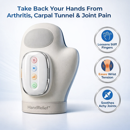 HandRelief™ 3-in-1 Hand Massager for Wrist Pain, Finger Joint Pain, Hand Pain