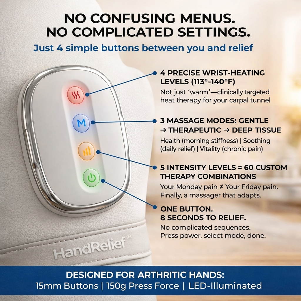 HandRelief™ 3-in-1 Hand Massager for Wrist Pain, Finger Joint Pain, Hand Pain