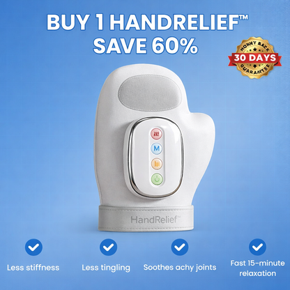 HandRelief™ 3-in-1 Hand Massager for Wrist Pain, Finger Joint Pain, Hand Pain