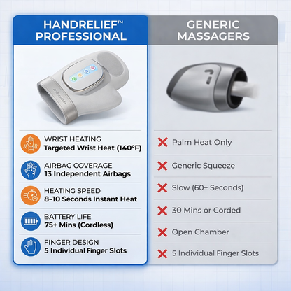 HandRelief™ 3-in-1 Hand Massager for Wrist Pain, Finger Joint Pain, Hand Pain