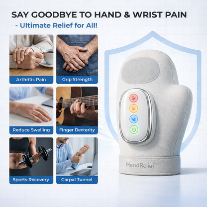 HandRelief™ 3-in-1 Hand Massager for Wrist Pain, Finger Joint Pain, Hand Pain
