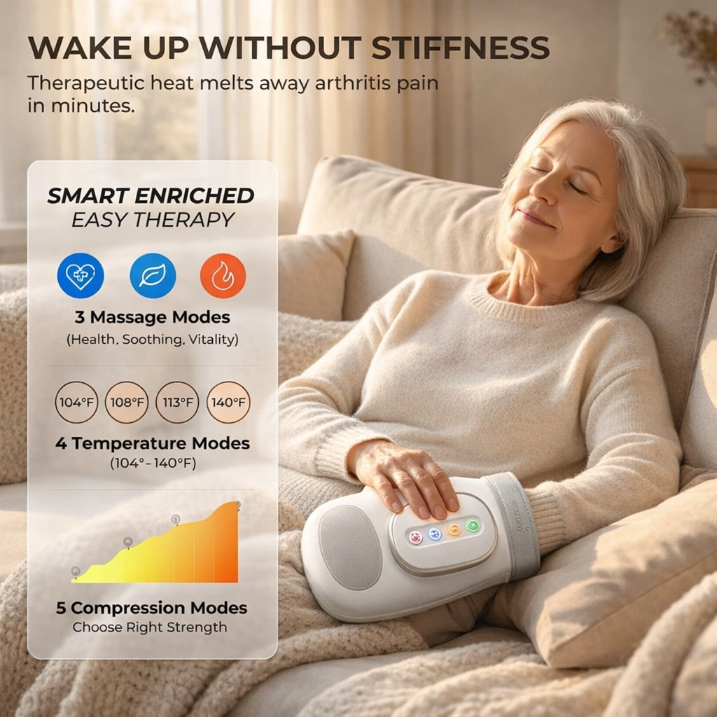 HandRelief™ 3-in-1 Hand Massager for Wrist Pain, Finger Joint Pain, Hand Pain