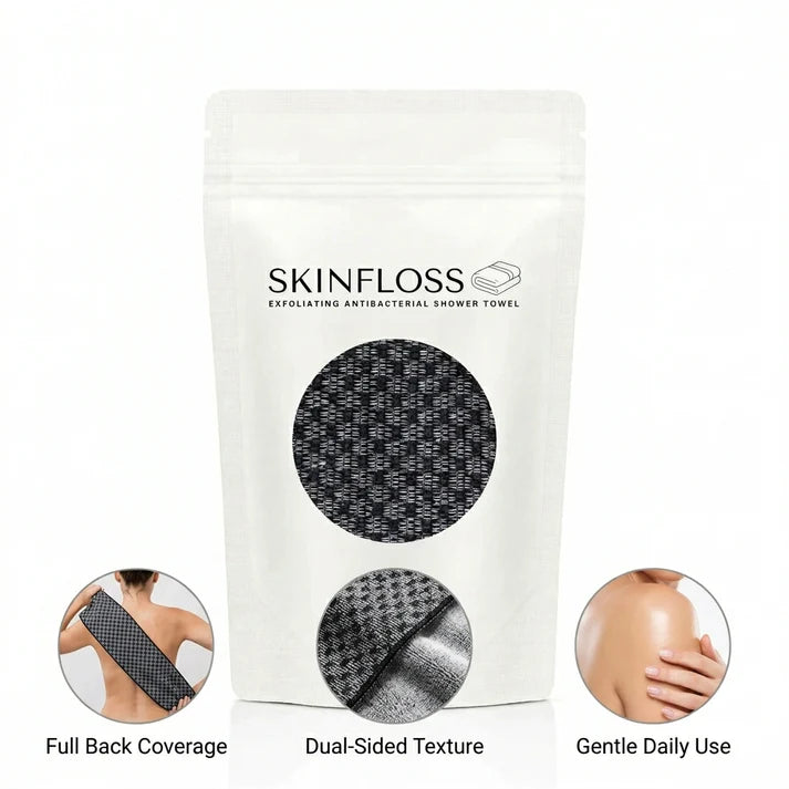 SkinFloss™ — Dual-Texture Exfoliating Towel