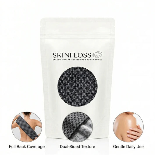 SkinFloss™ — Dual-Texture Exfoliating Towel