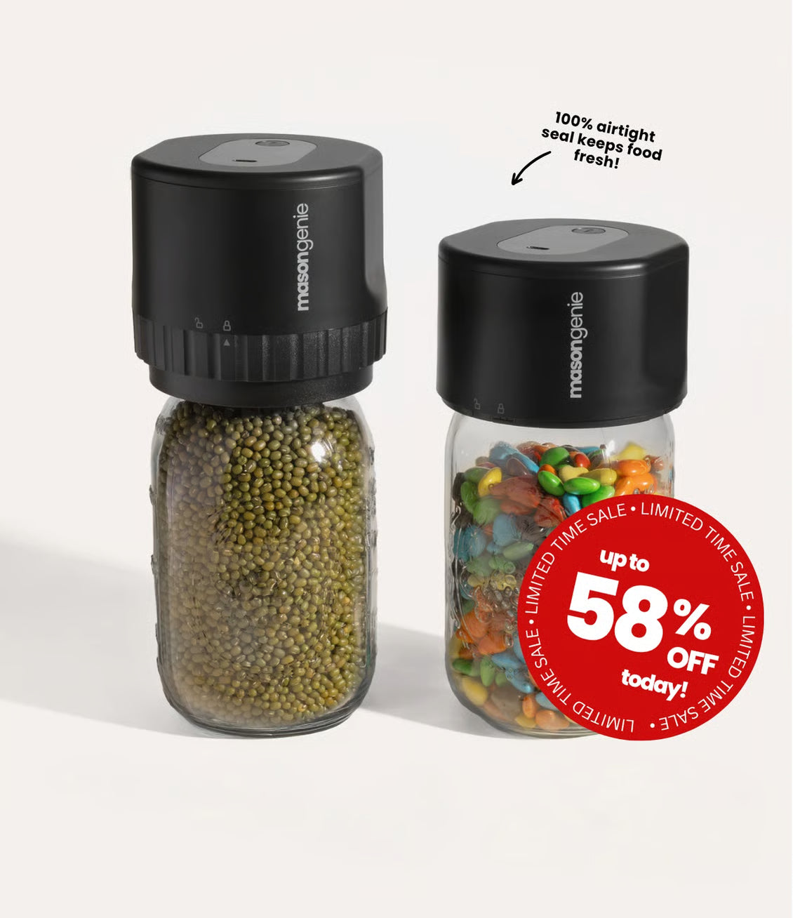 Mason Genie - makes sealing a breeze!